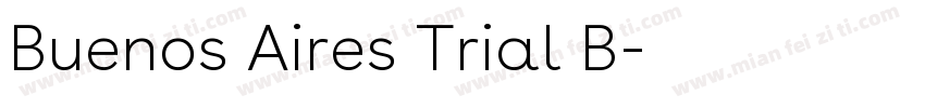 Buenos Aires Trial B字体转换